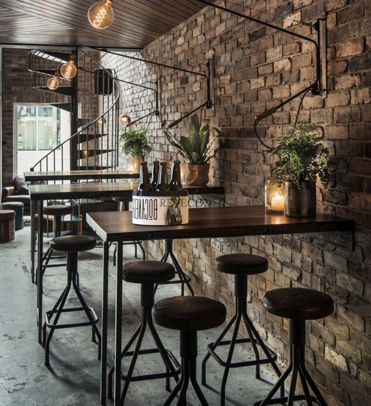 Интерьер кофейни в стиле лофт
