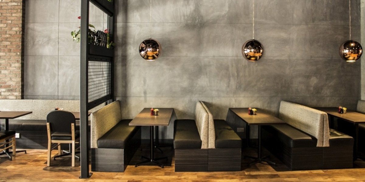 Интерьер кафе в стиле лофт