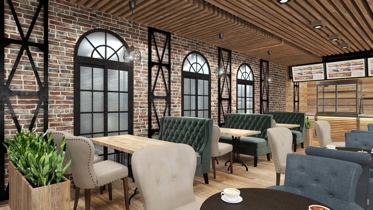 Кафе лофт экстерьер