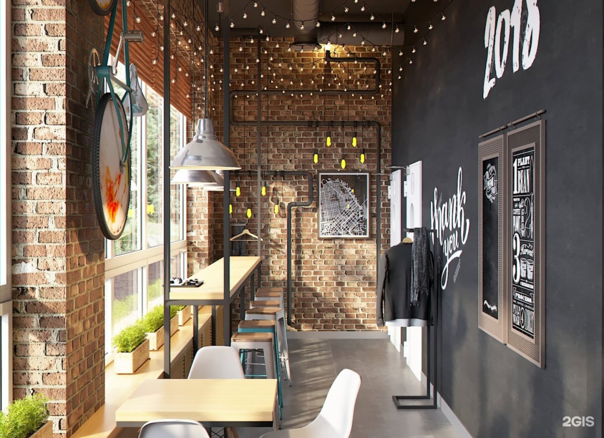 Кофейня в стиле лофт