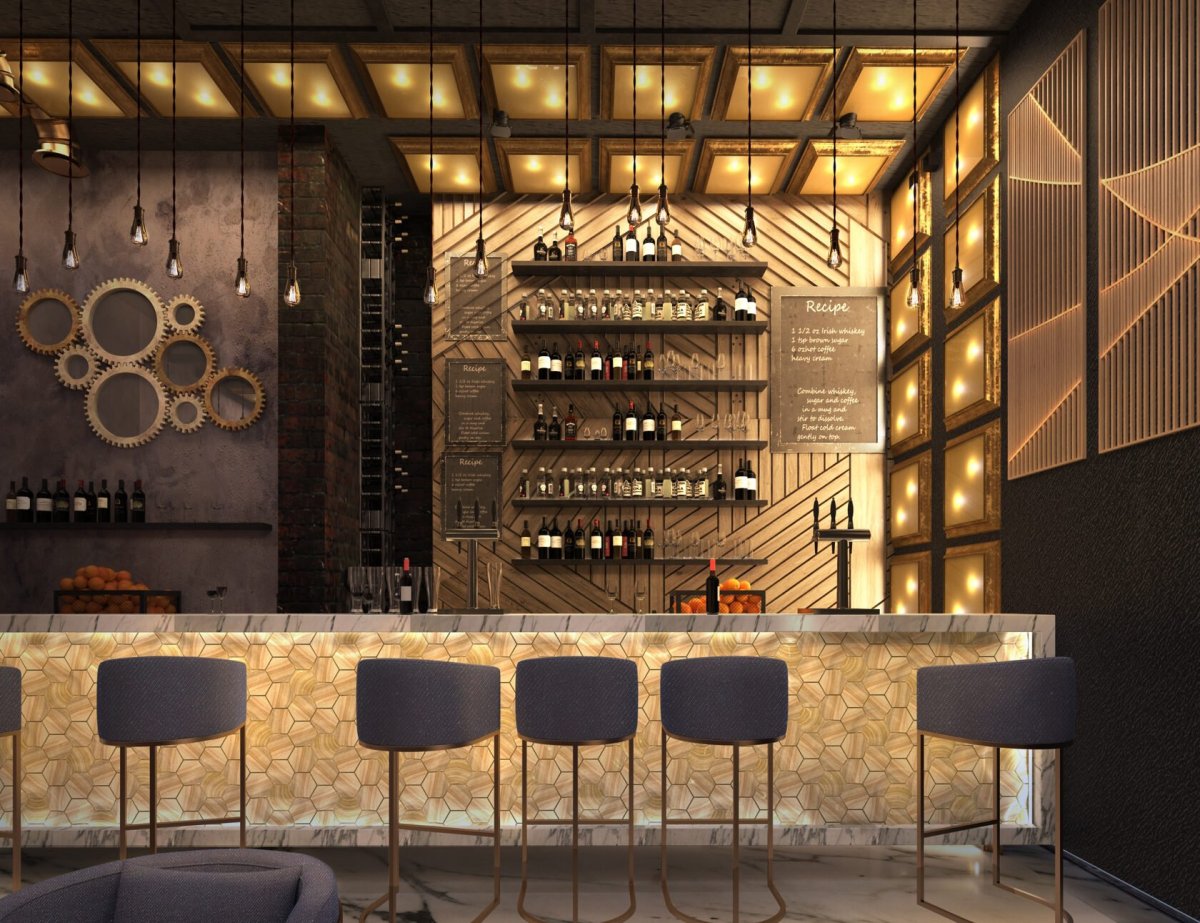 Барная стойка Loft кафе