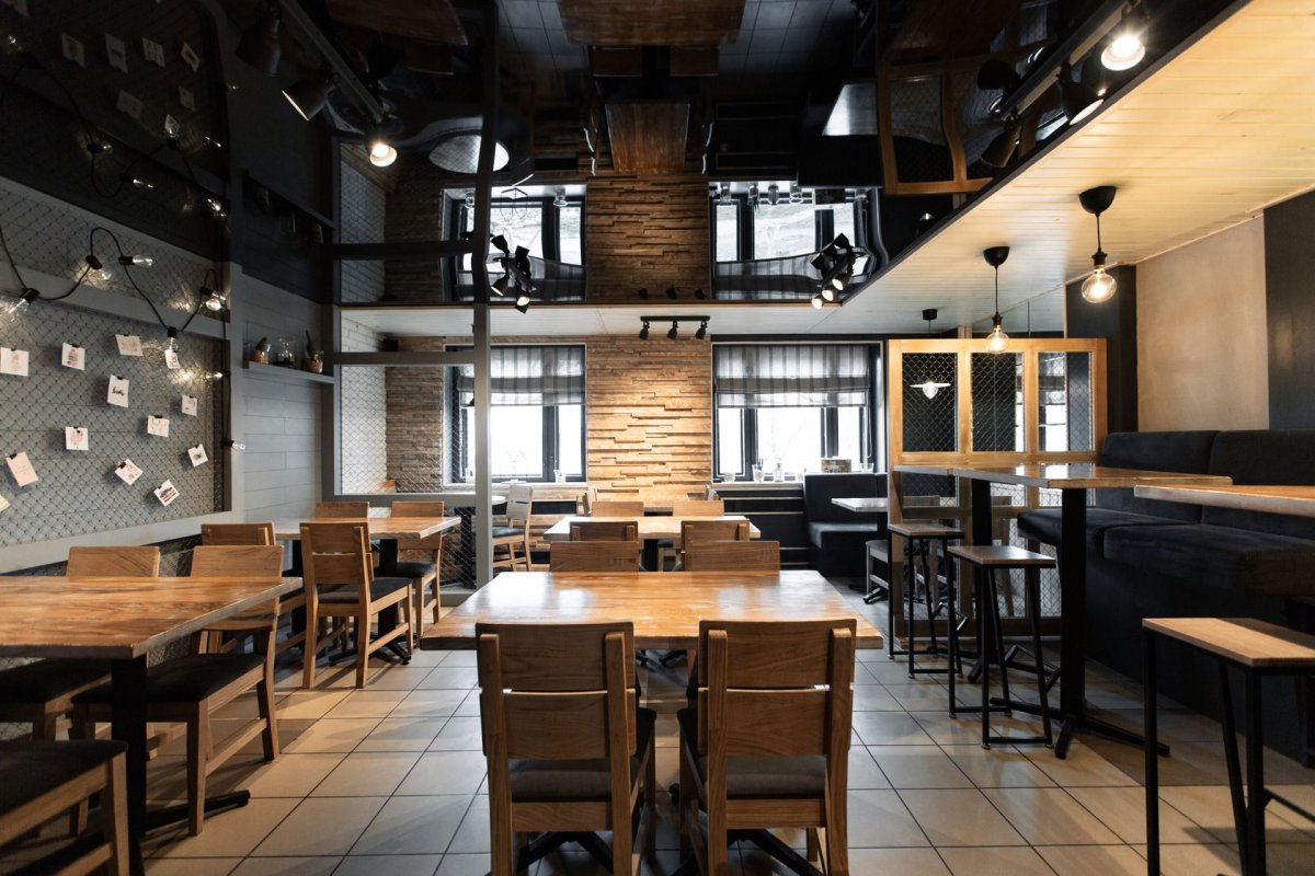 Дизайн проект кофейни в стиле лофт