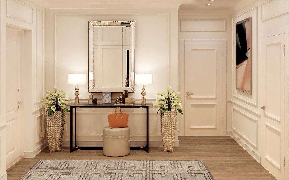 Прихожая в стиле современная классика