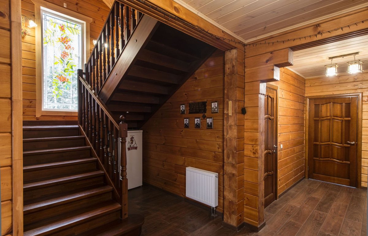 Отделка деревянного дома внутри