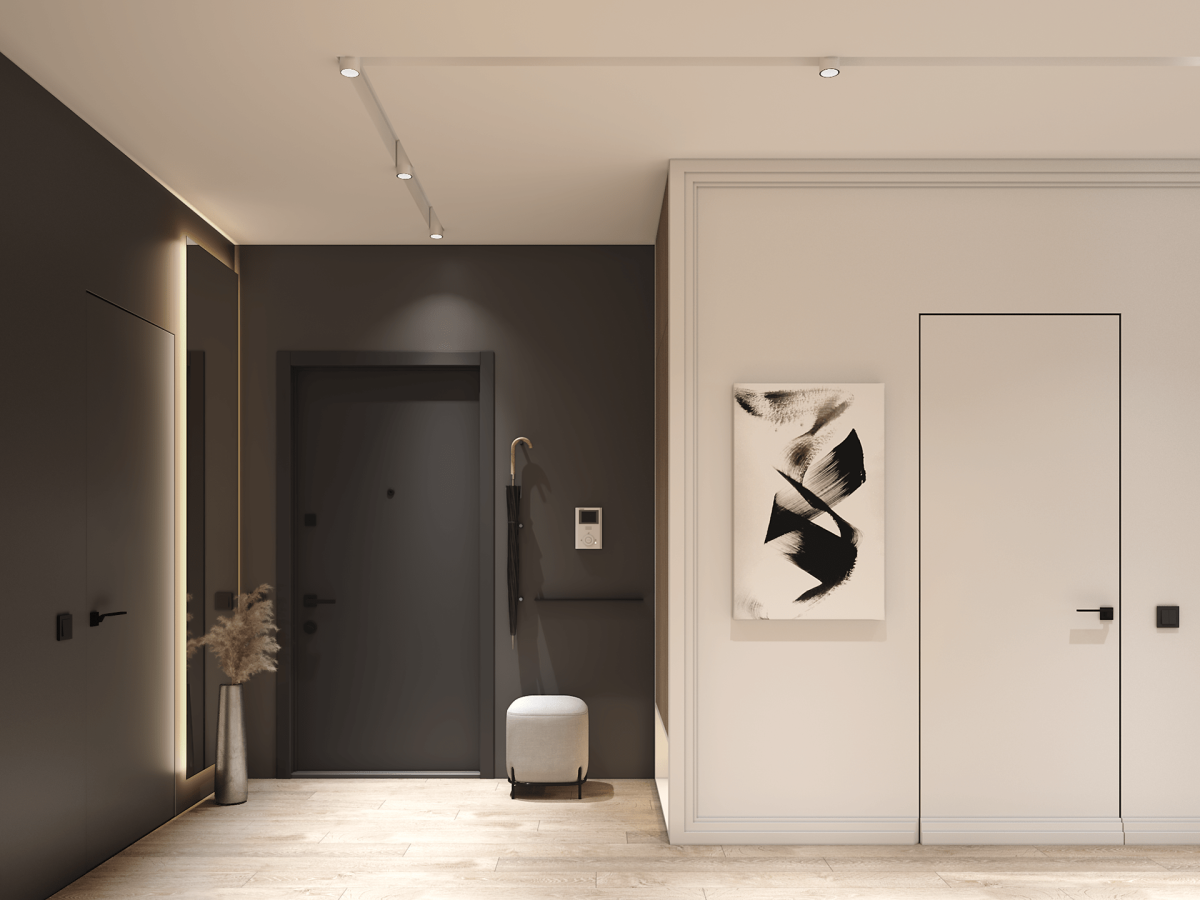 Минимализм в интерьере коридора