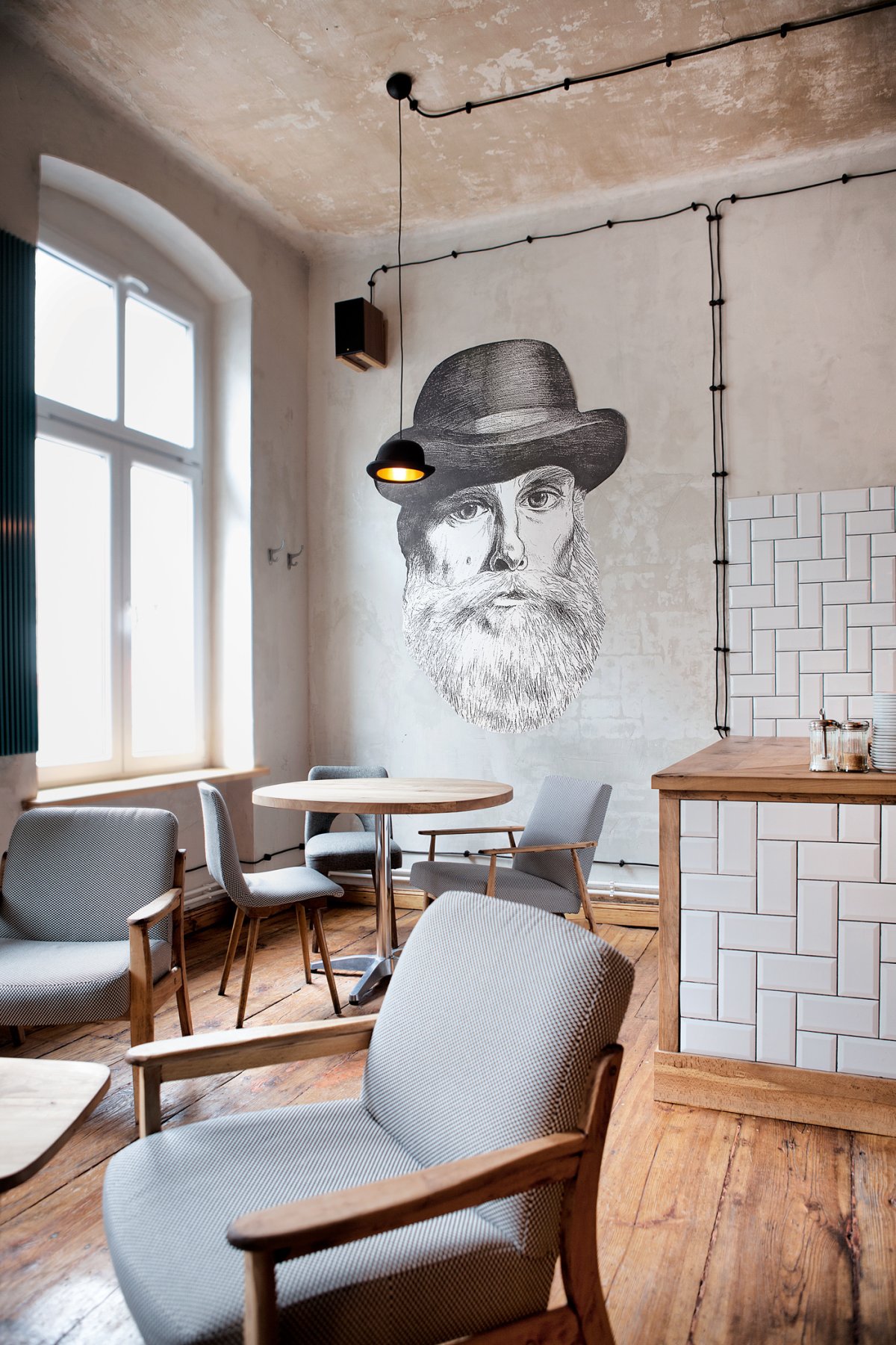 Декорация на стену в стиле лофт