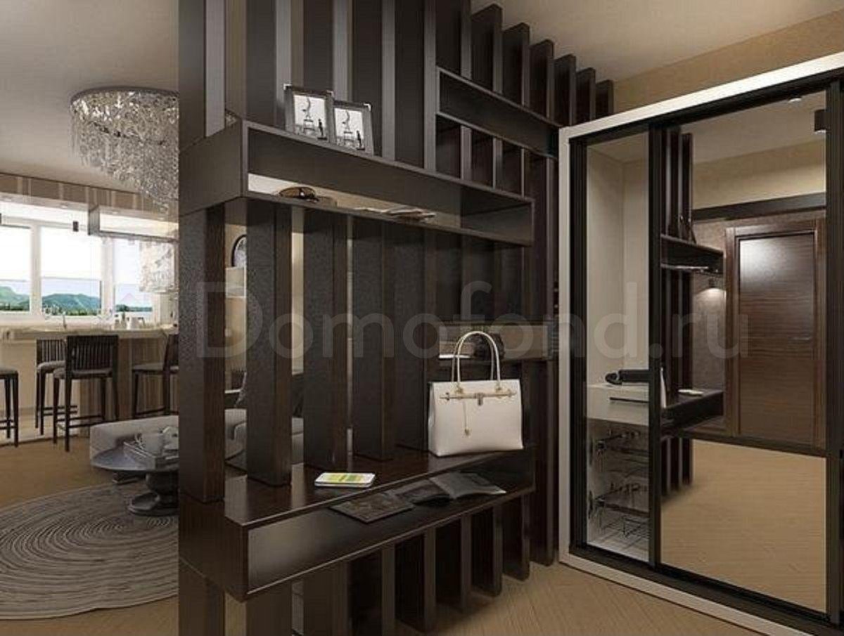 Зонирование коридора и кухни