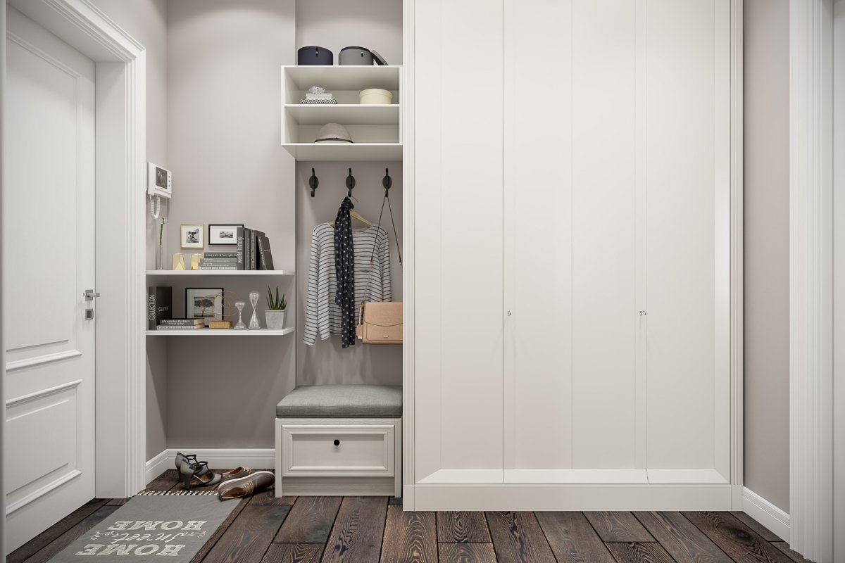 Шкаф в прихожую Сканди