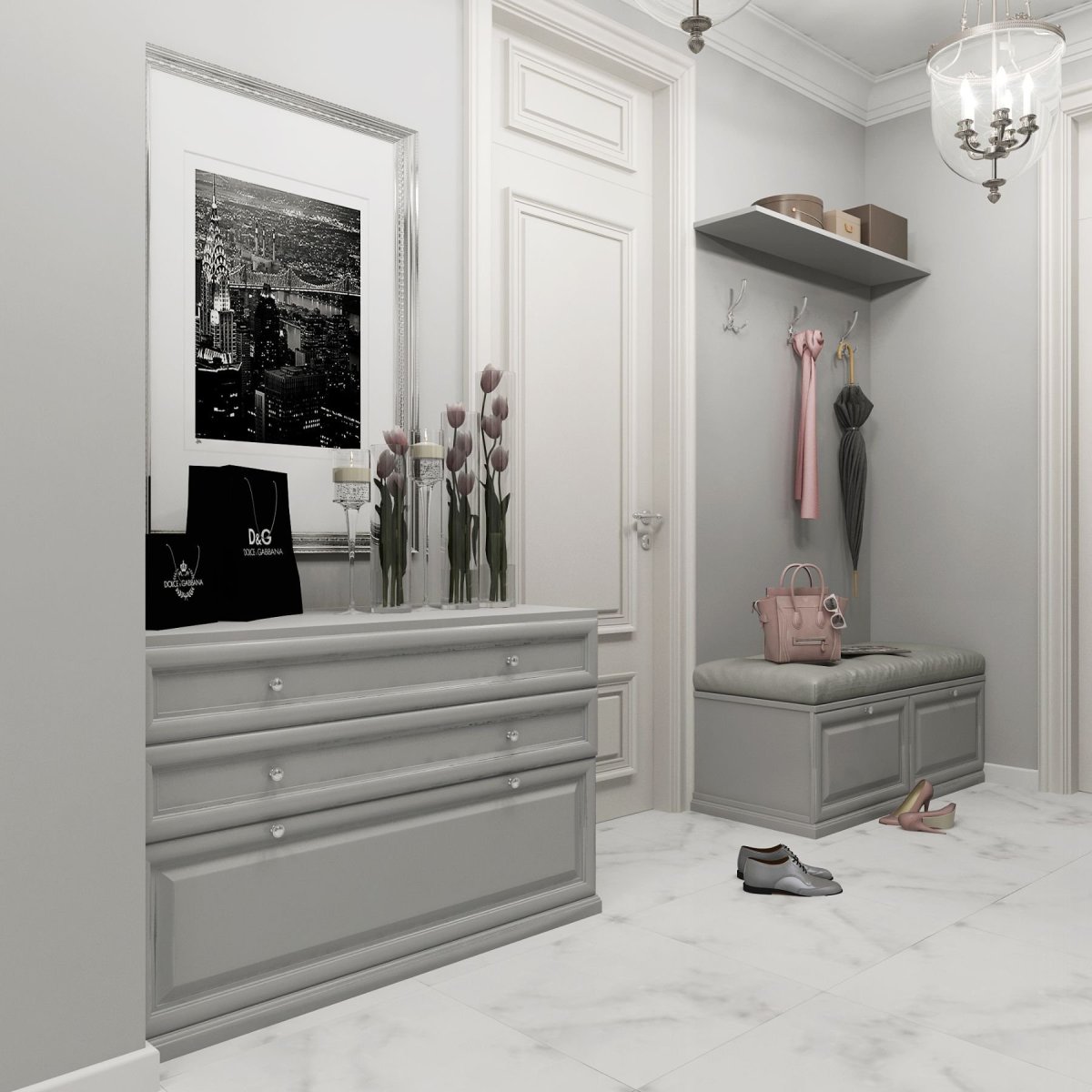 Прихожая 2022 Неоклассика