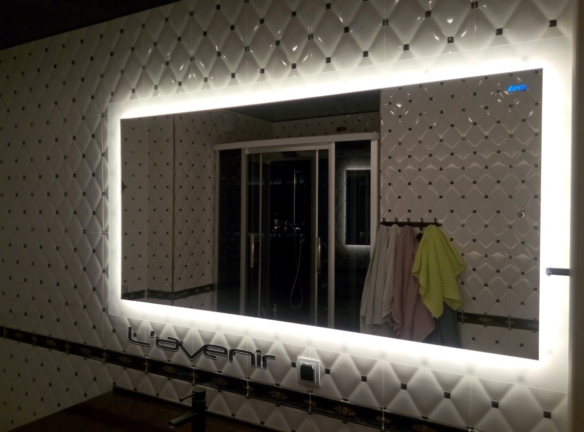 Зеркало с led подсветкой "ева премиум" 500х1200мм