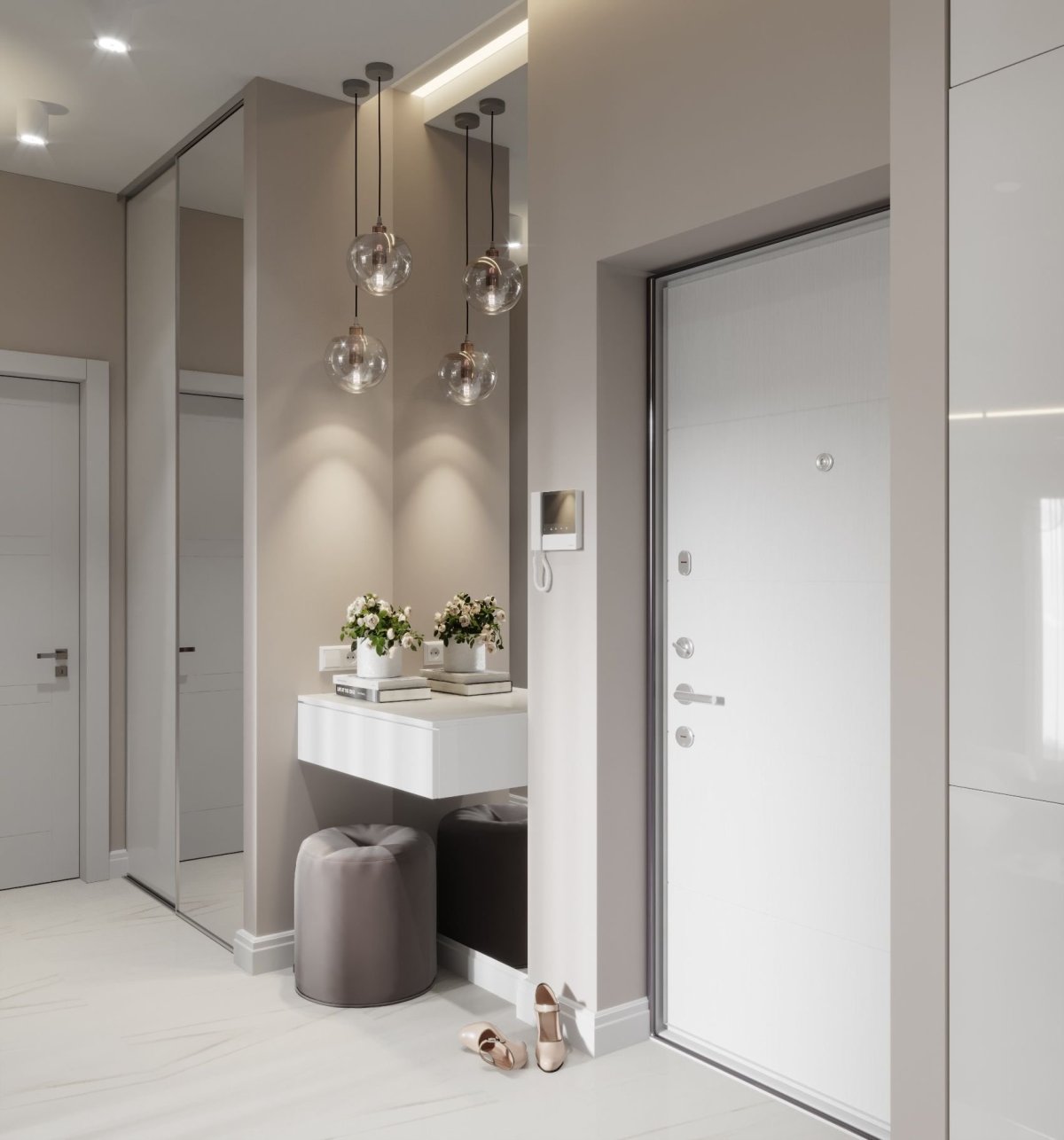 Современный интерьер прихожей