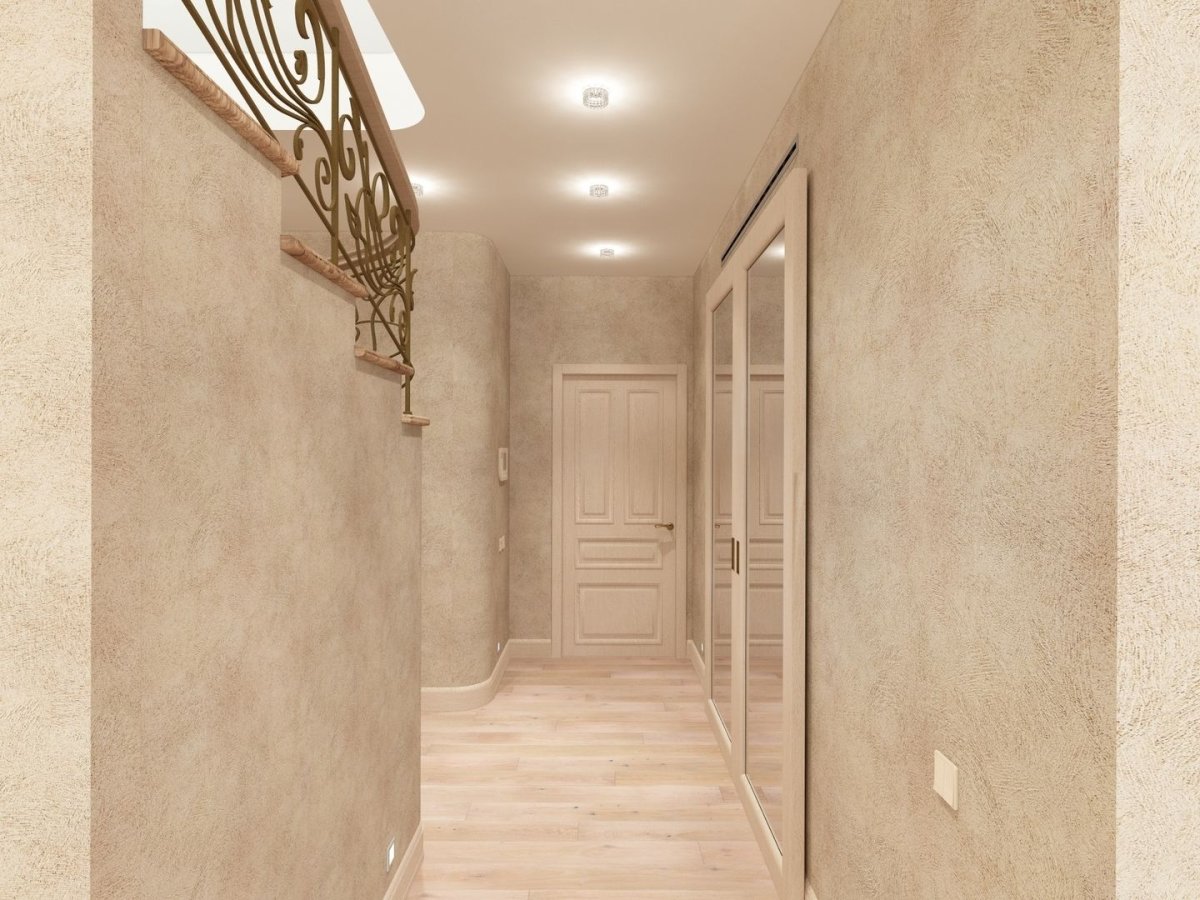 Декоративная штукатурка в коридоре