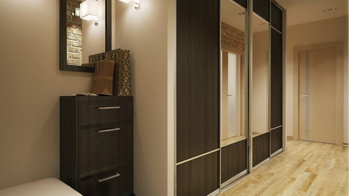 Прихожая для узкого коридора п44т