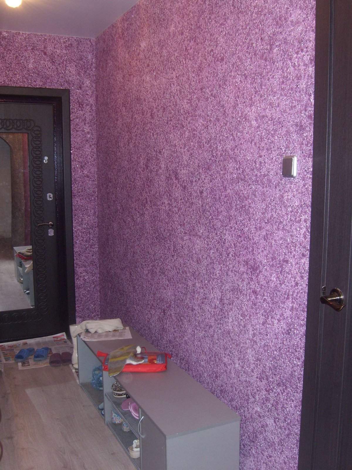 Шёлковая штукатурка в интерьере