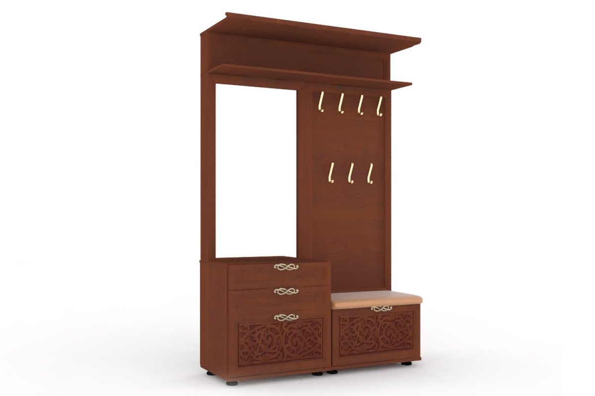 Вешалка комбинированная с зеркалом Александрия ЛД 125.110