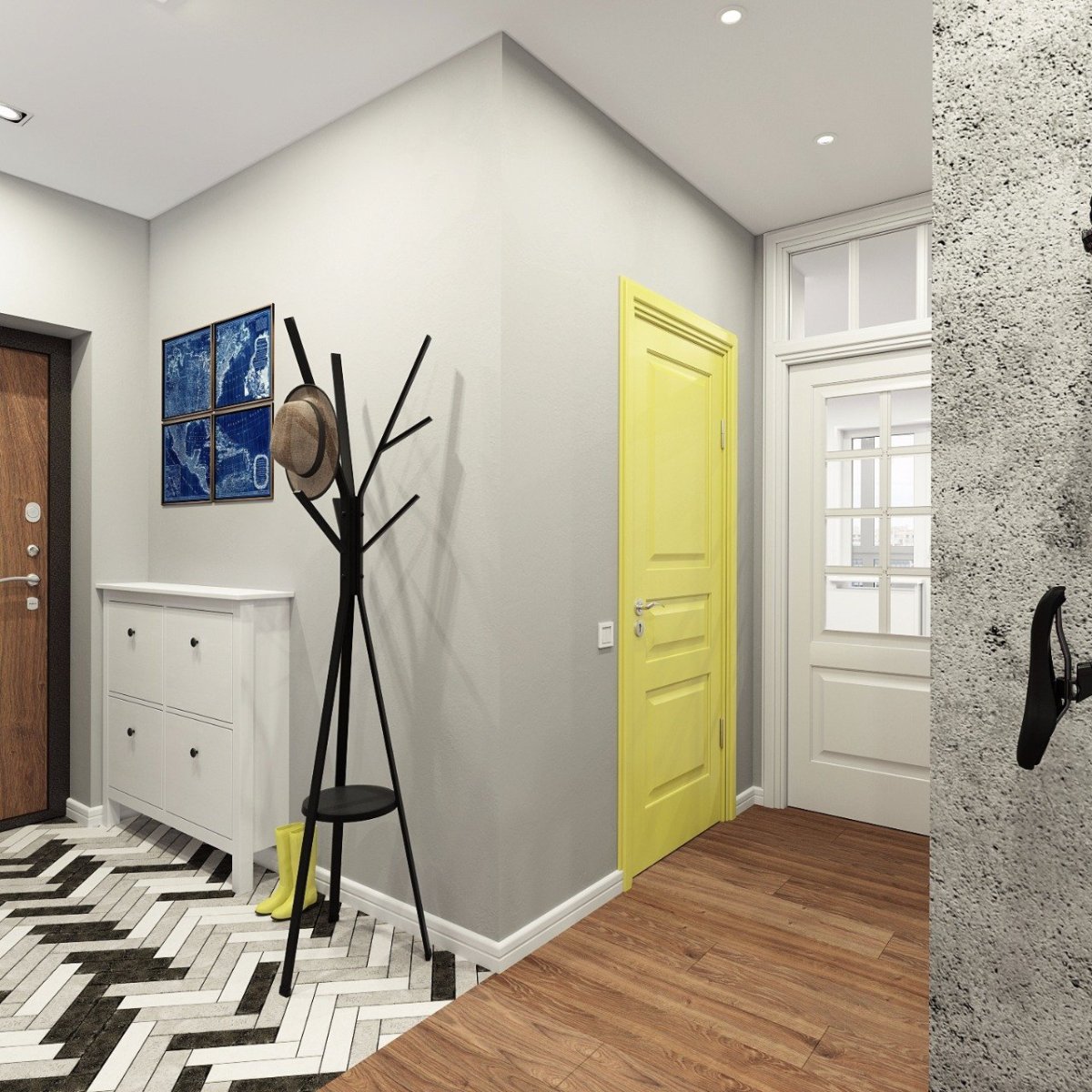 Прихожая Сканди лофт