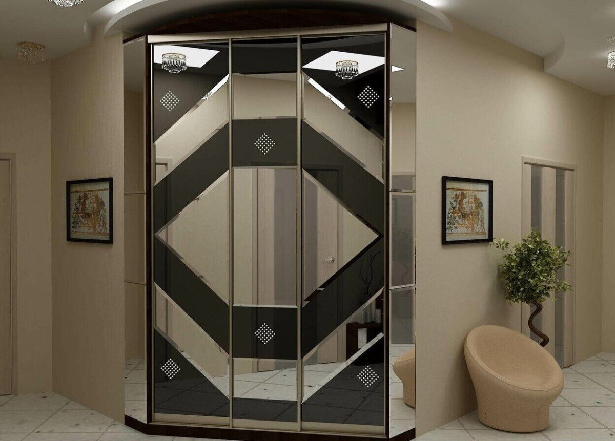 Радиусный шкаф купе Радион