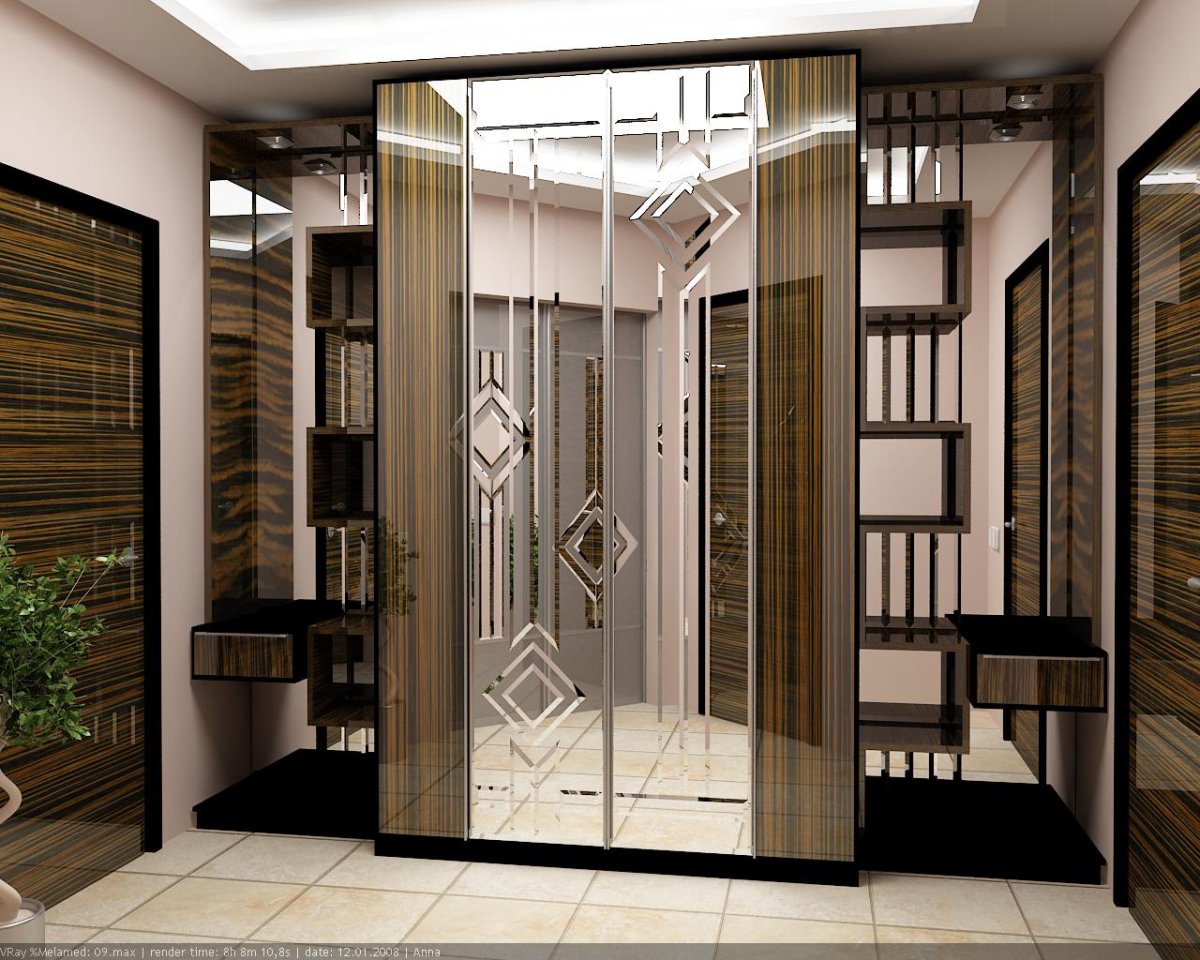 Зеркальный шкаф купе в прихожую