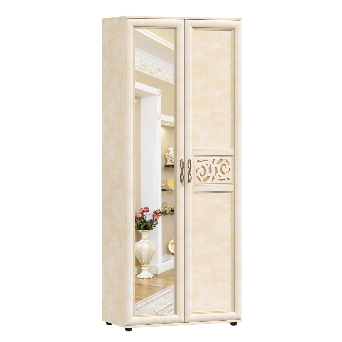 Шкаф Александрия кожа Ленто