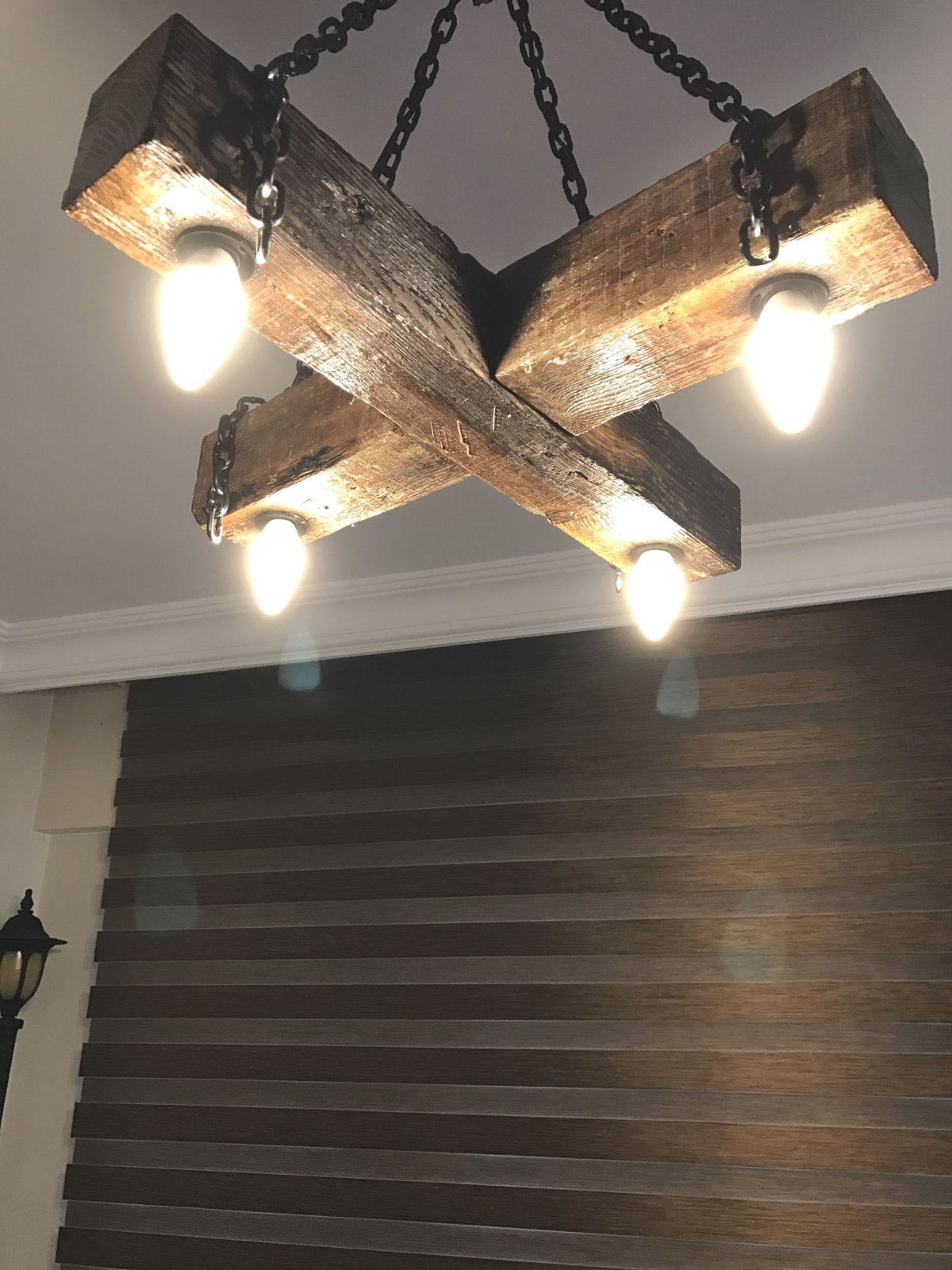 Деревянные люстры в стиле лофт