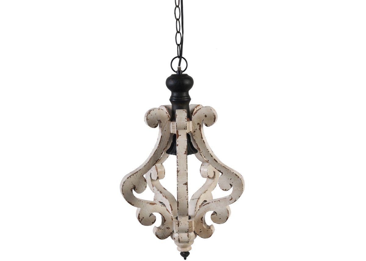 Винтажная деревянная люстра