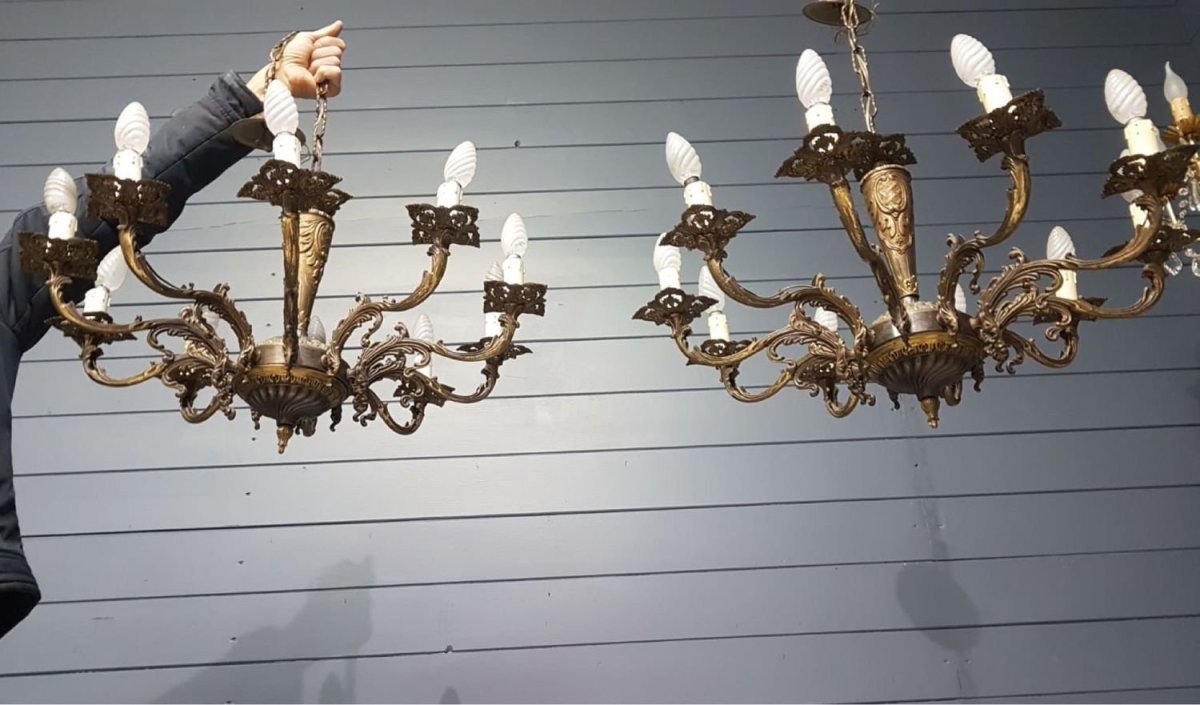 Бронзовая люстра Винтаж Венеция