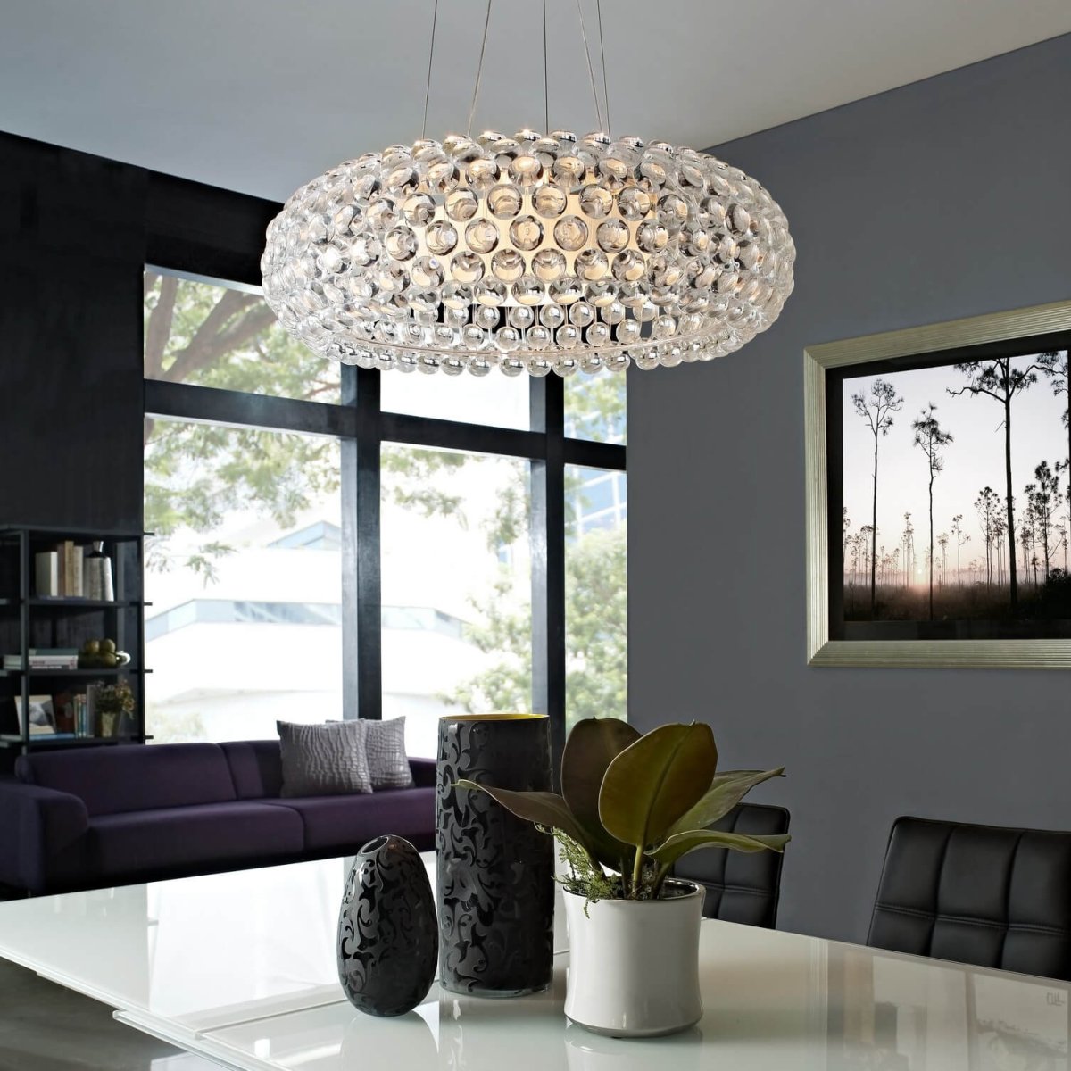 Люстра Foscarini Caboche Clear d65 by Patricia Urquiola потолочная