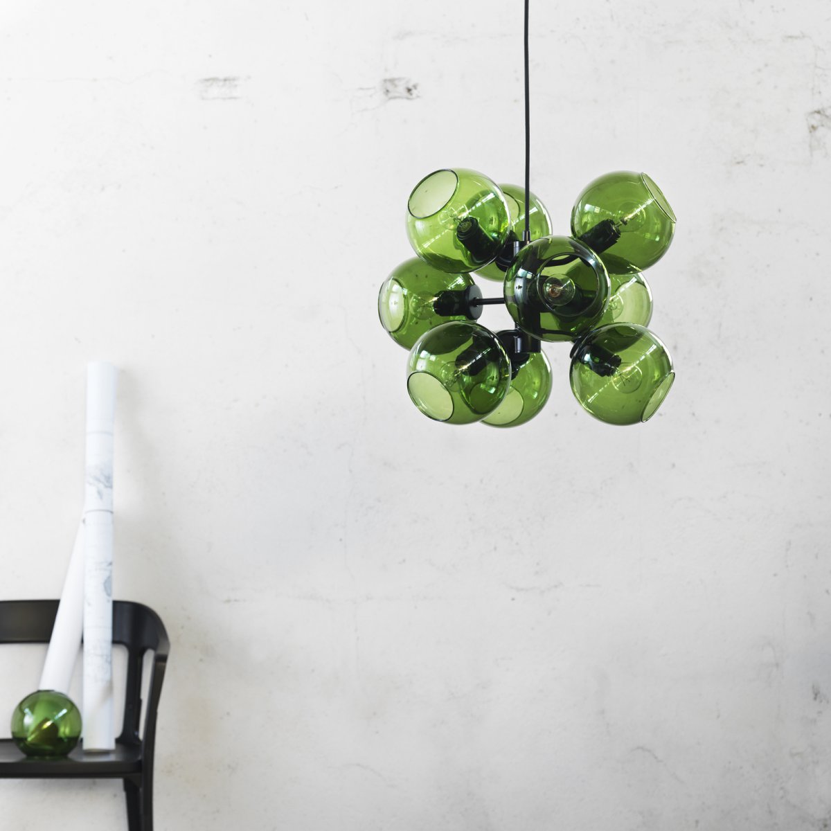 Подвесной светильник зеленый