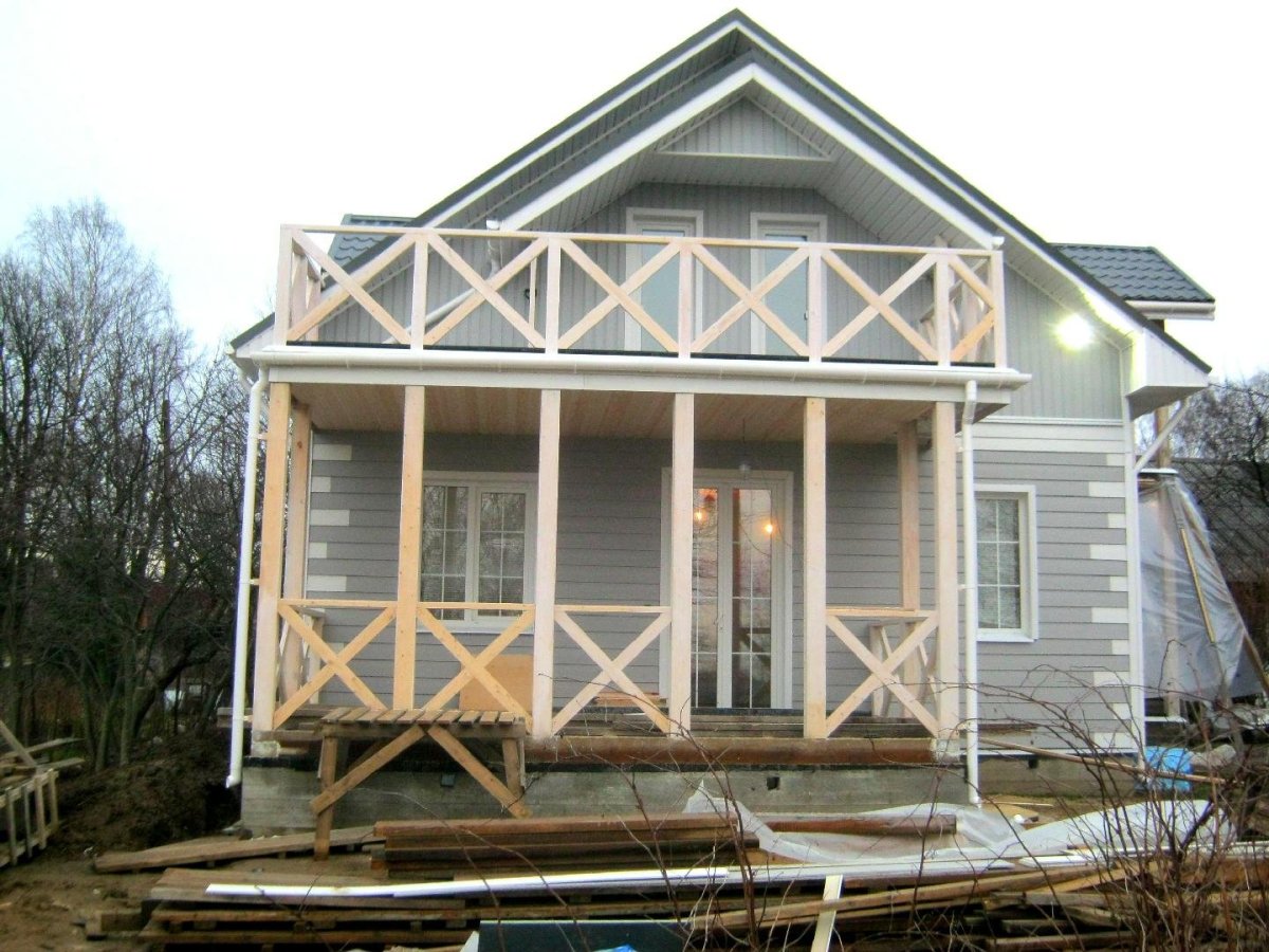 Пристройка веранды к дому