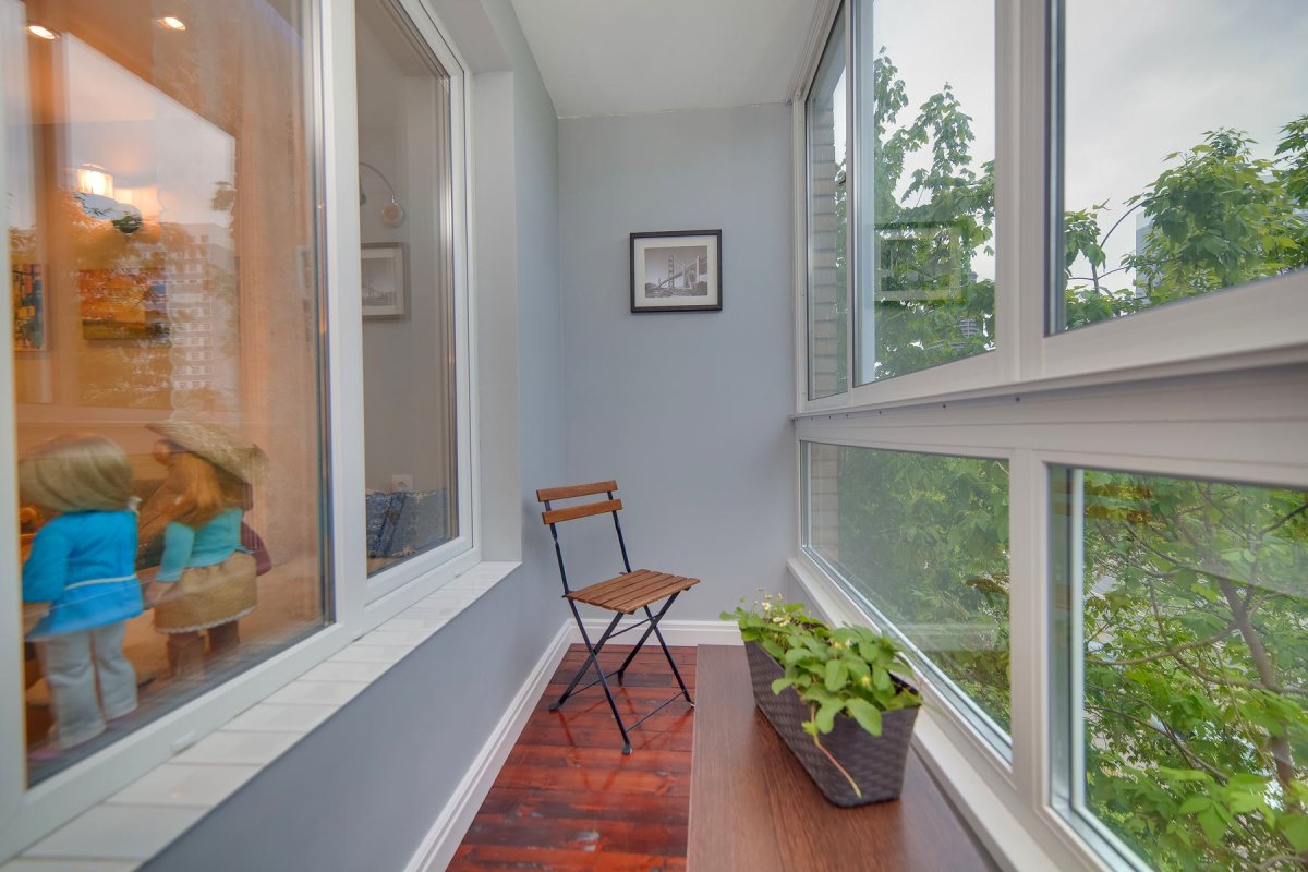 Крашеный балкон