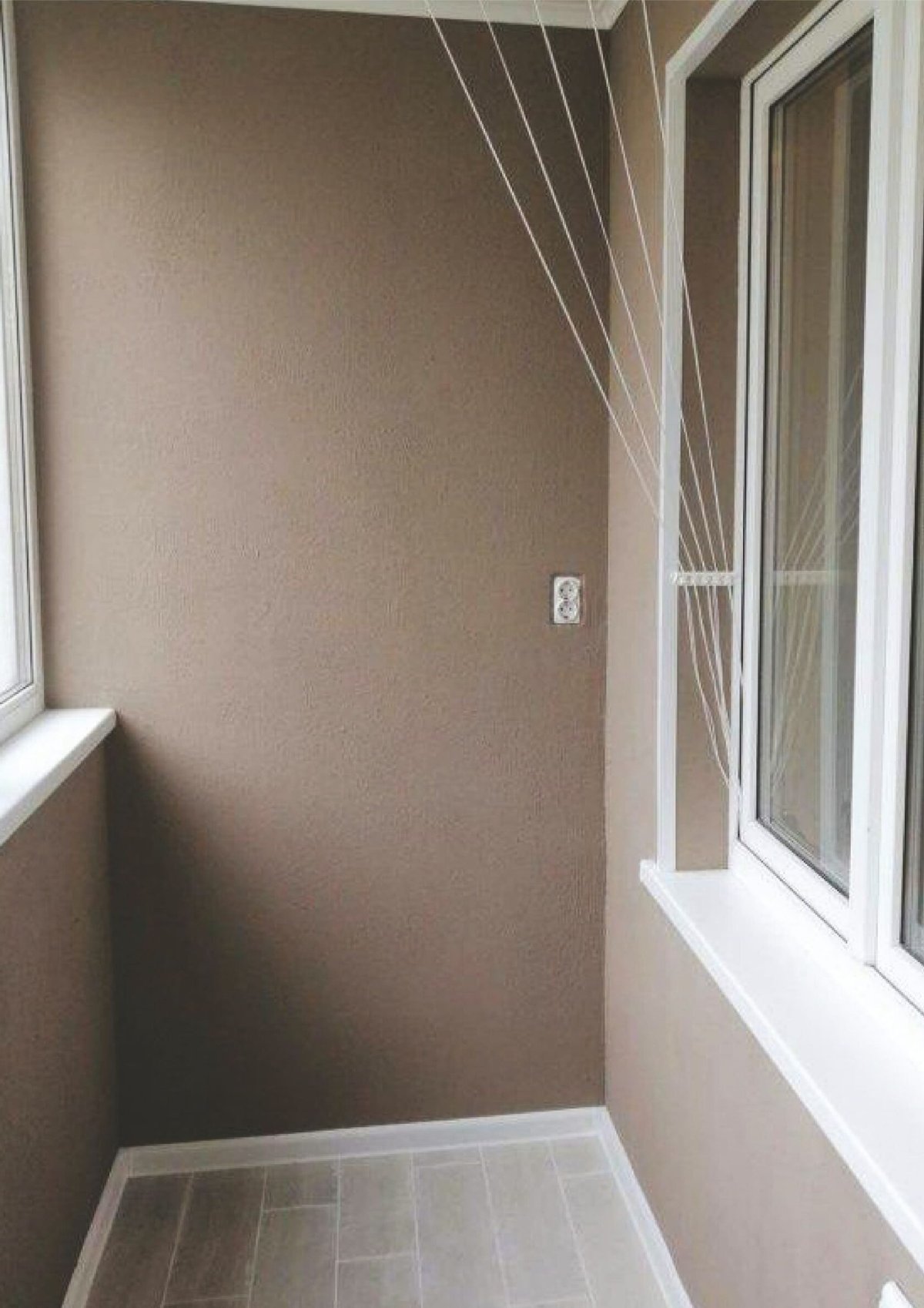 Отделка балкона изнутри