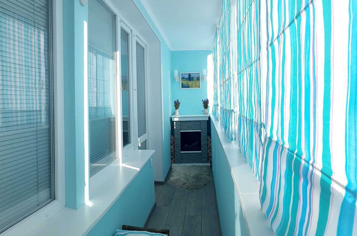 Интерьер балкона