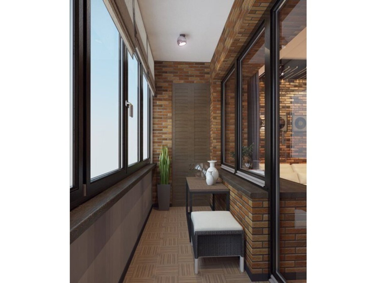 Отделка балкона