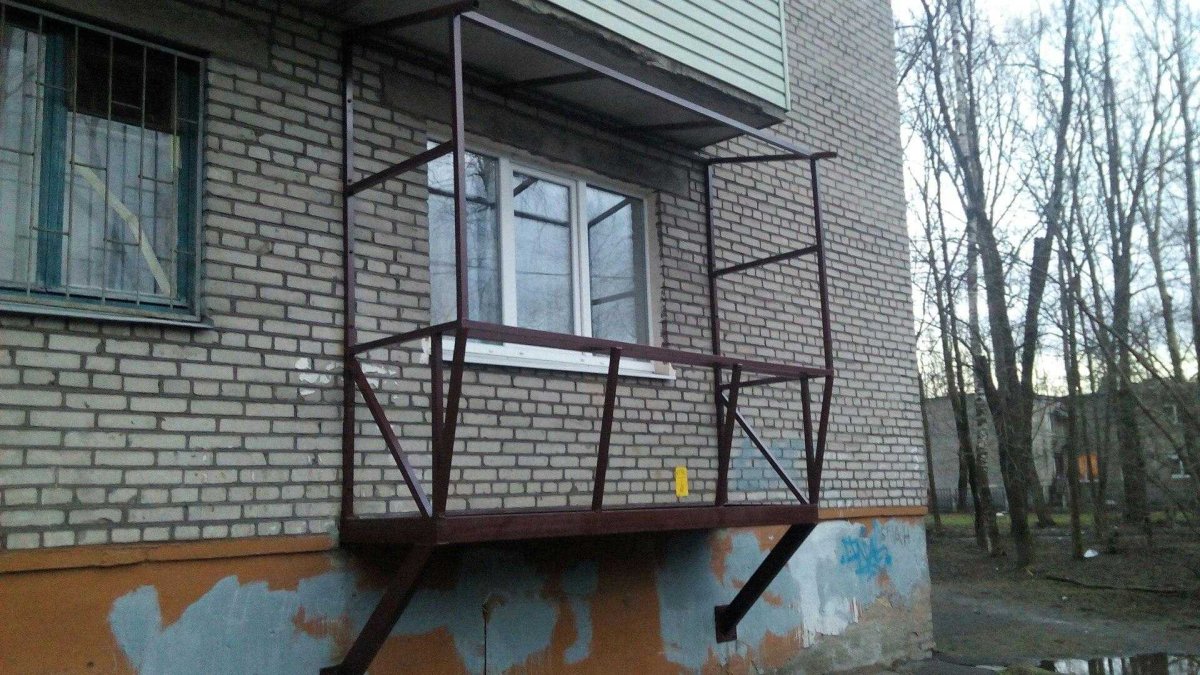 Металлокаркас для балкона