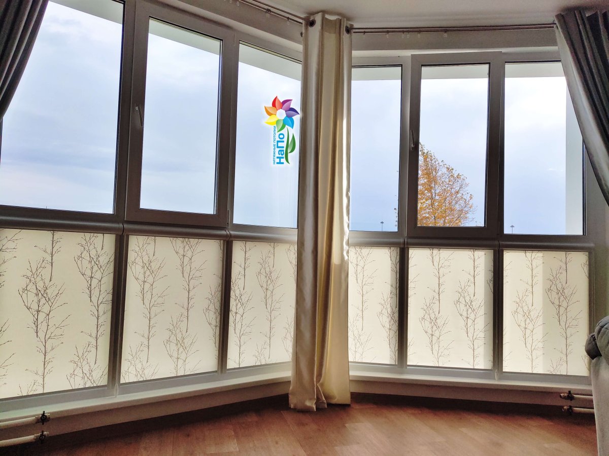 Шторы на лоджию с панорамным остеклением