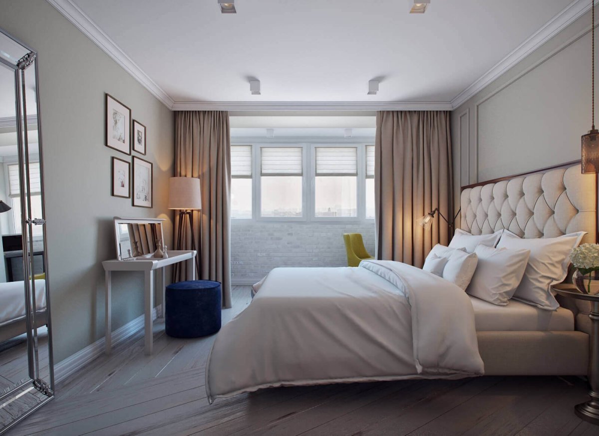 Спальня на балконе