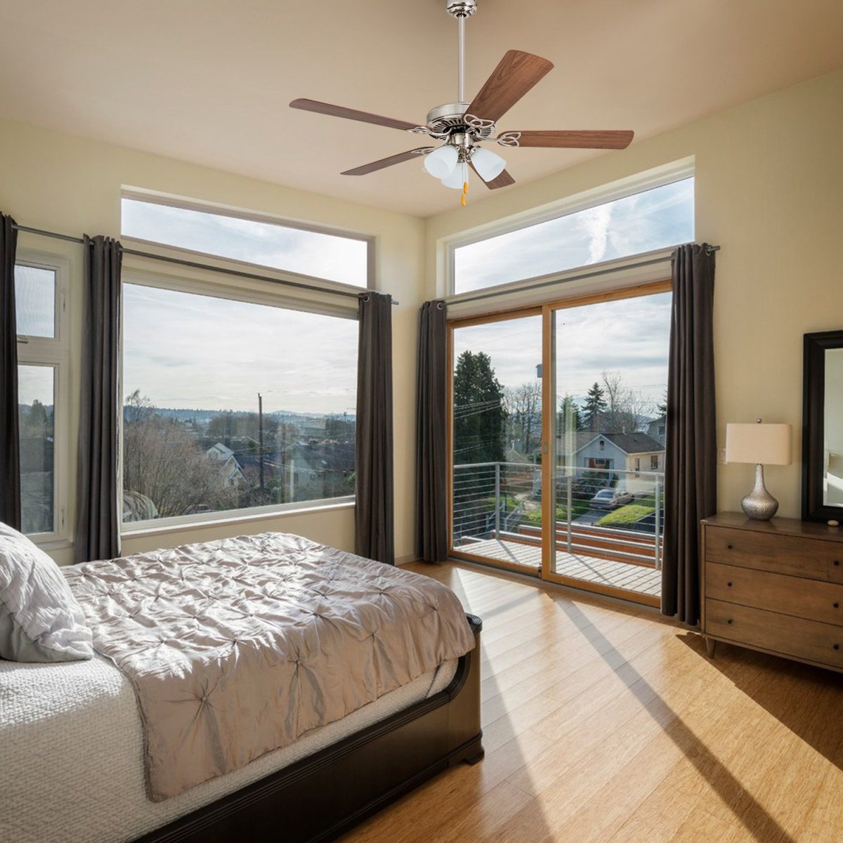 Спальнятс панорамные окнами