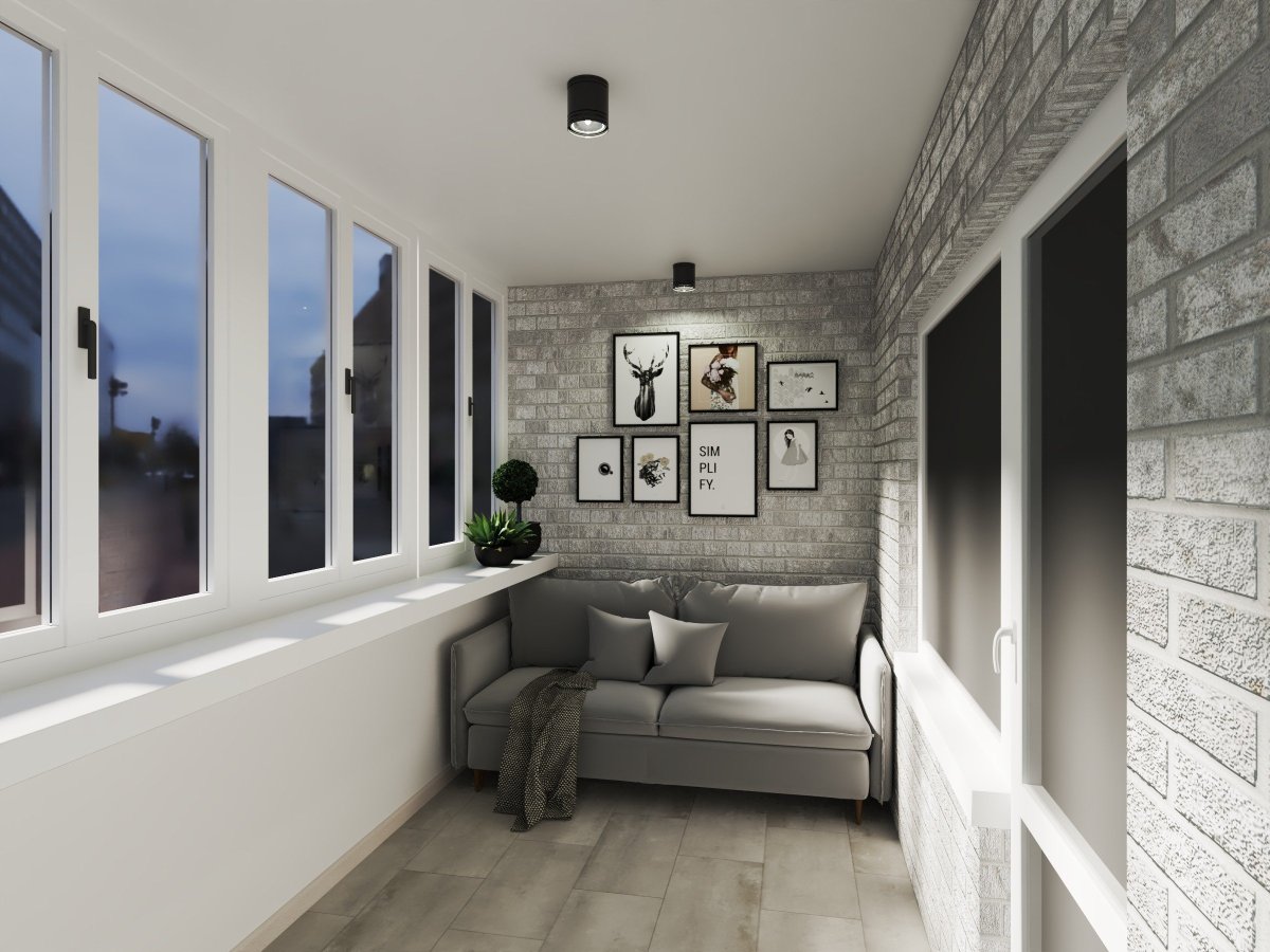 Интерьер лоджии