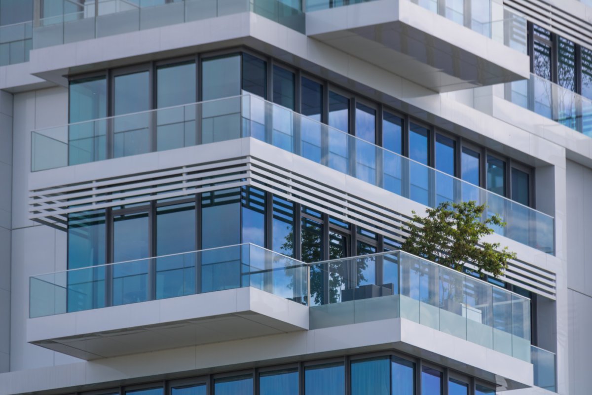 Лоджия на фасаде