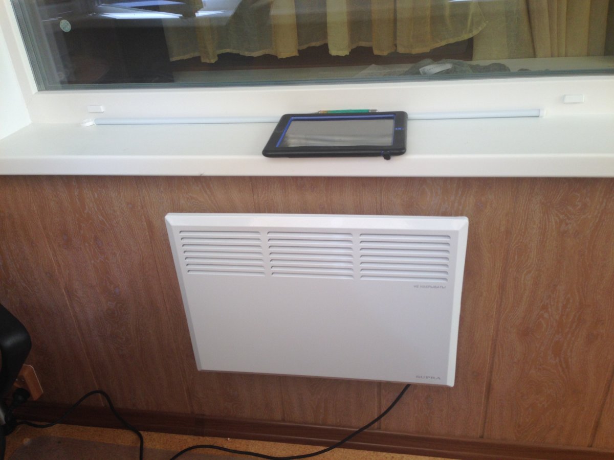 Электрический конвектор для лоджии