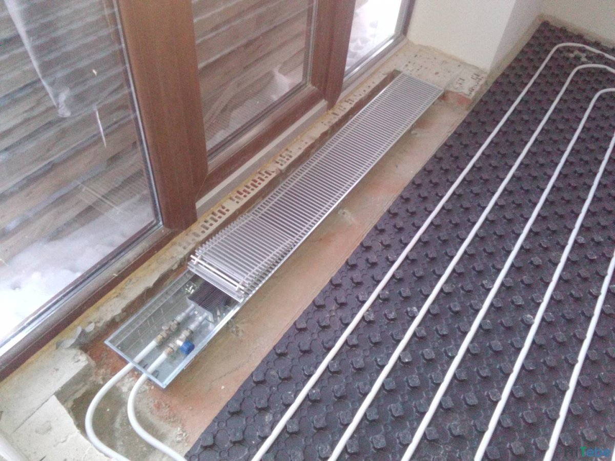 Конвектор внутрипольный водяной