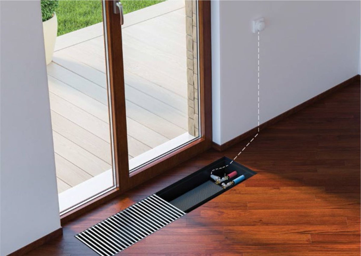 Конвектор внутрипольный 300х800х1500мм