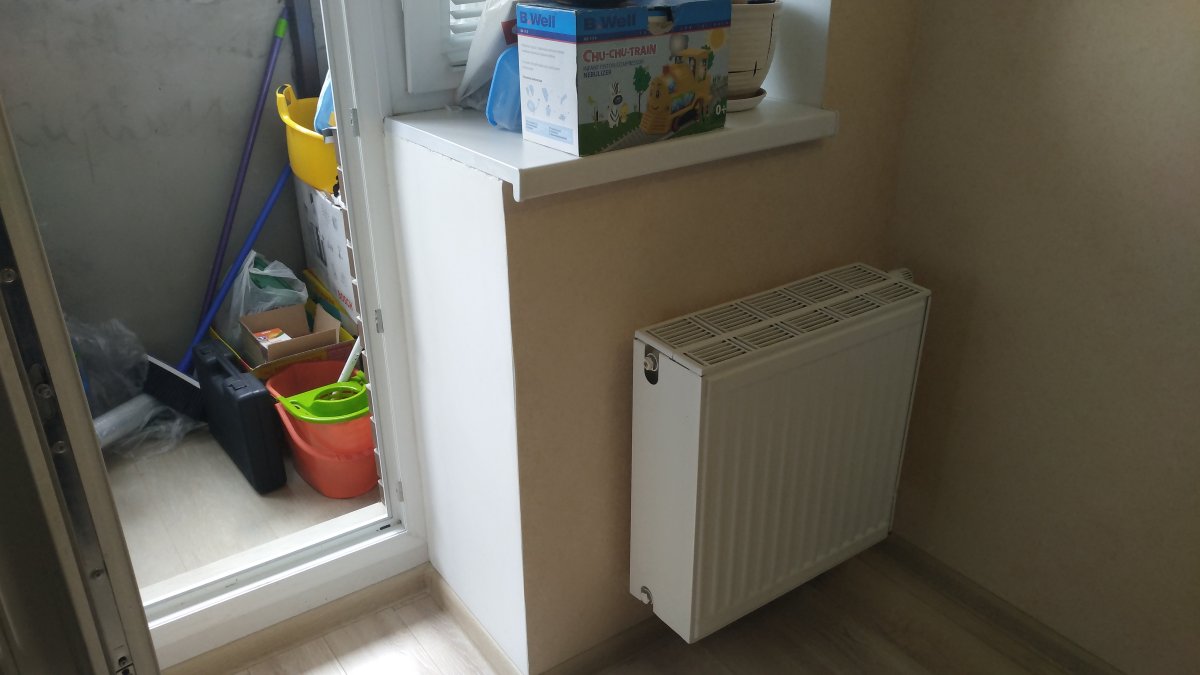 Перенос батареи на лоджию