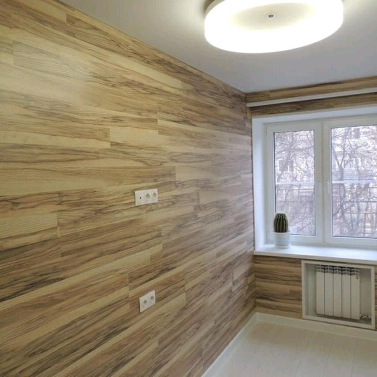 Отделка стен ламинатом в интерьере