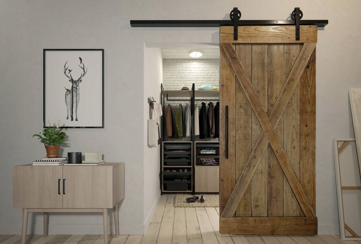 Амбарная откатная дверь лофт