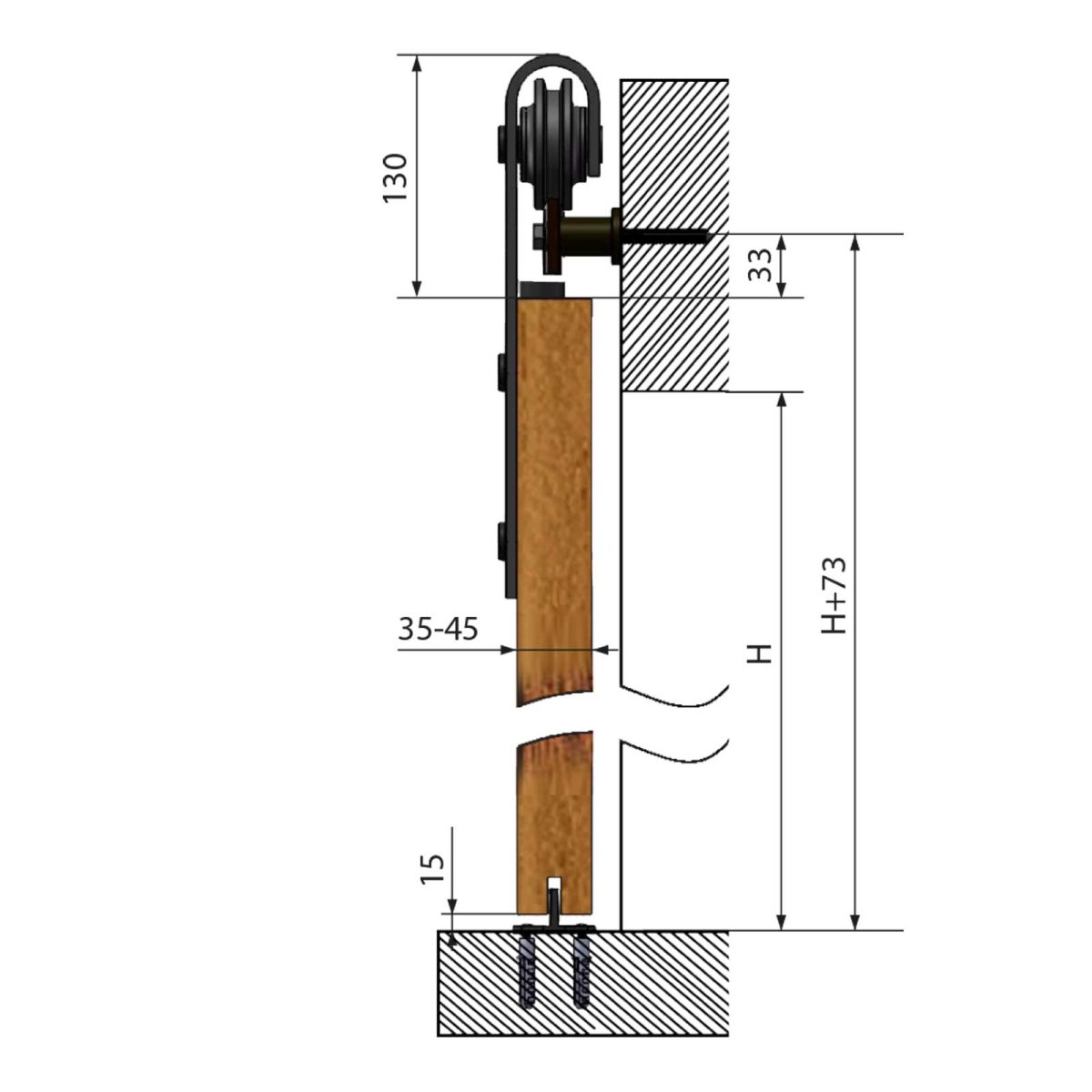 Loft система для раздвижных дверей Izyda