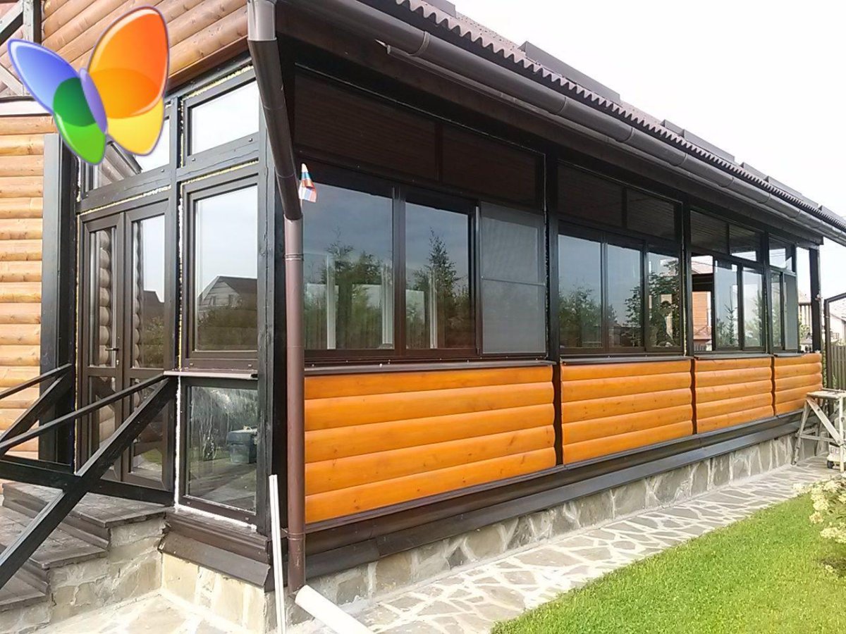 Веранда из пластика