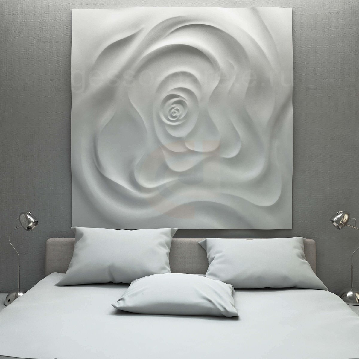 Барельефное панно на стену гипс