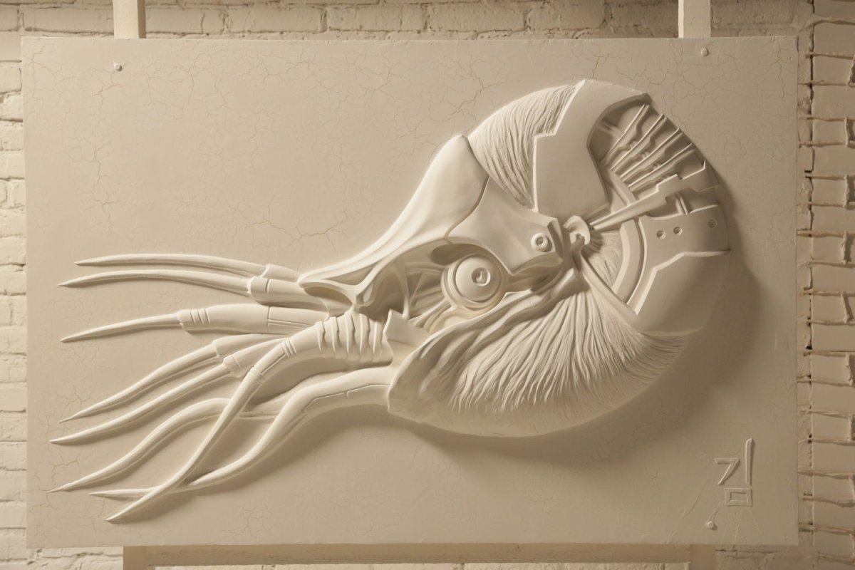 Лев горельеф