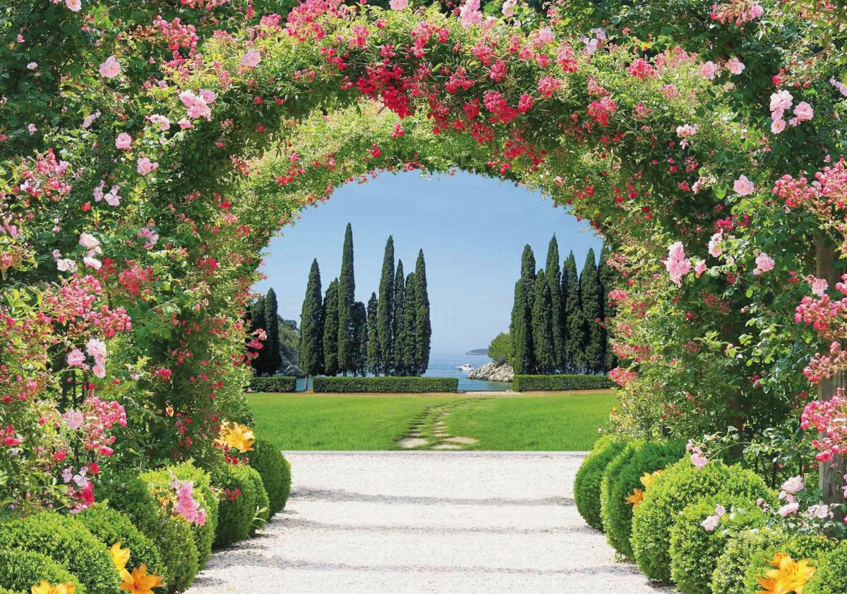 Арка с цветами